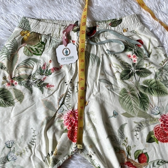 New Pip Studio Women’s Babbet Floris Off white long trousers size Large - Picture 8 of 13